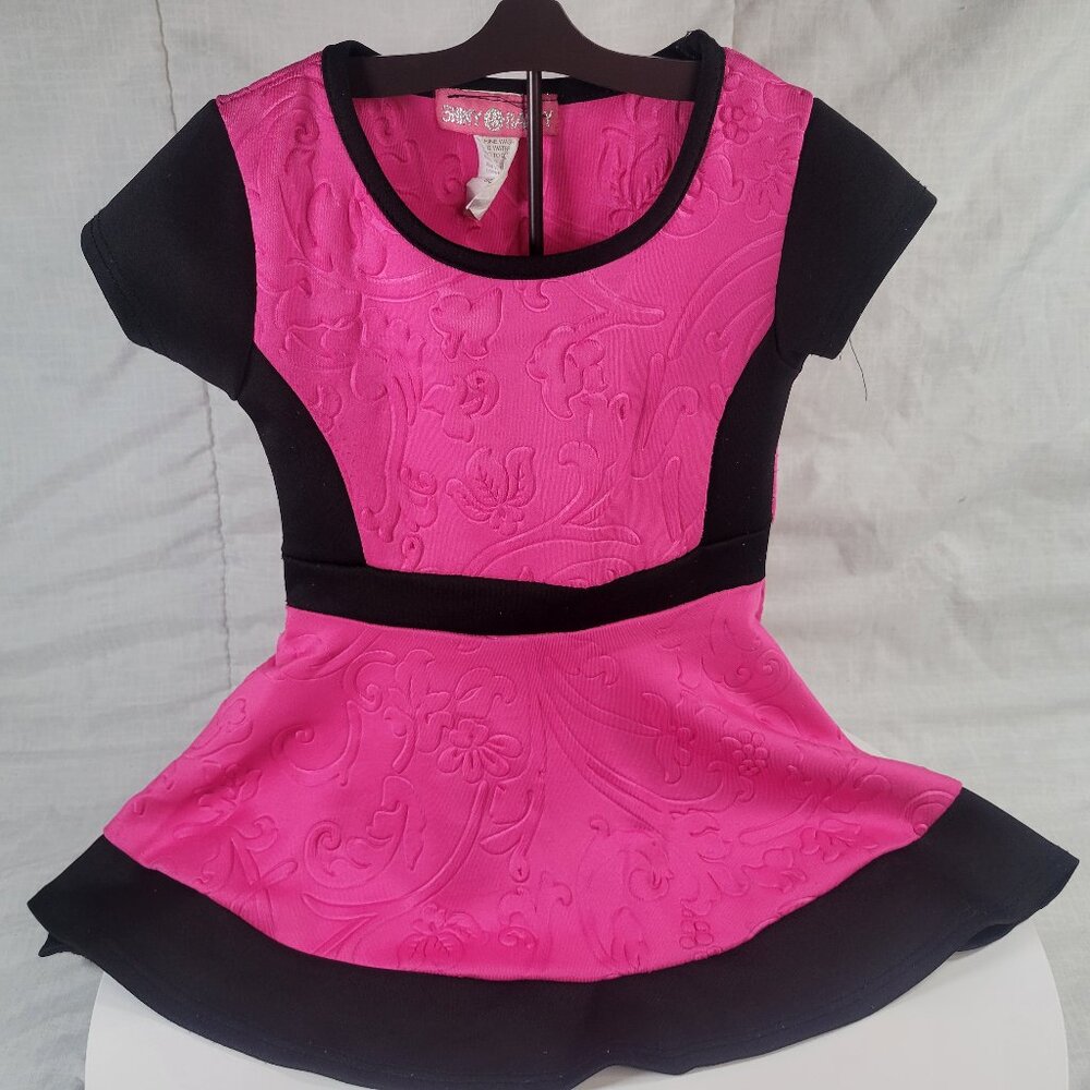 Pink And Black Dress Size 2T By Shiny Happy